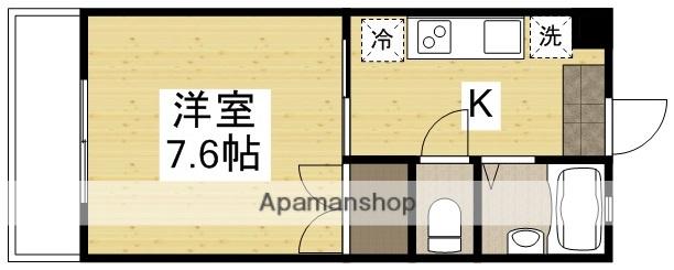 BASE TAMA(1K/2階)の間取り写真