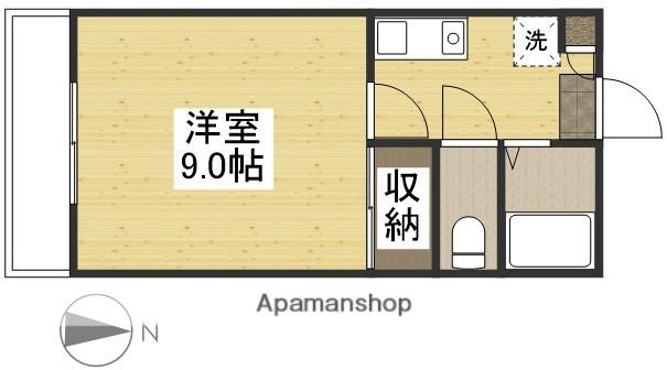 フォーバスⅢ(1K/2階)の間取り写真