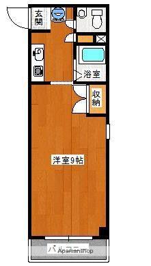 新倉敷井上ビル(ワンルーム/4階)の間取り写真