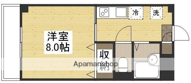 竹内ビル(1K/3階)の間取り写真