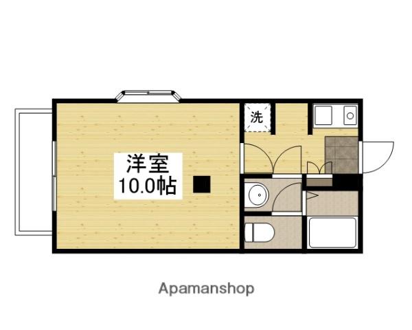 シャルマン三田 B(1K/2階)の間取り写真