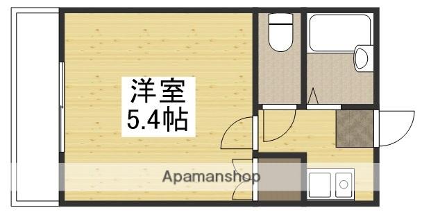 G-BOX(1K/1階)の間取り写真