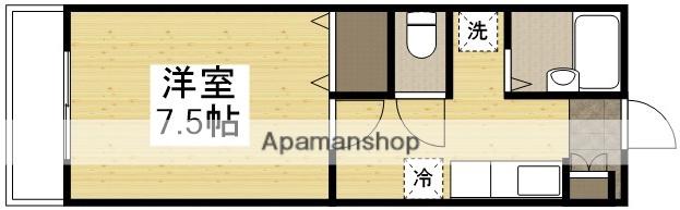 たなかハイツⅢ(1K/2階)の間取り写真