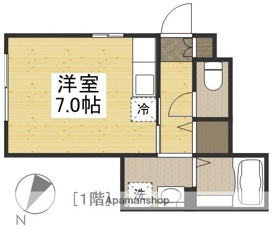 AT西之浦(ワンルーム/1階)の間取り写真