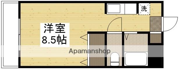 ウィステリアコート田ノ上Ⅱ(ワンルーム/1階)の間取り写真