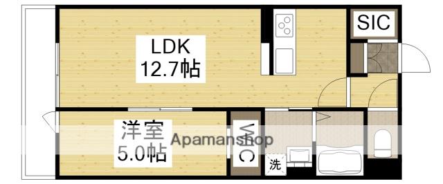 LENOIR HAYASHIMA(1LDK/2階)の間取り写真