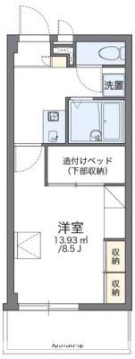 ナーラック天城(1K/2階)の間取り写真
