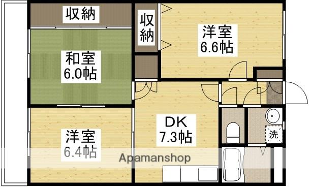メゾン エトワール(3DK/2階)の間取り写真