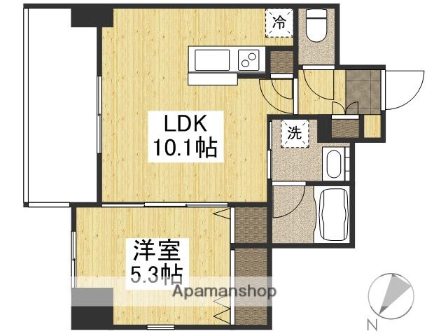 COCO川西町(1LDK/2階)の間取り写真