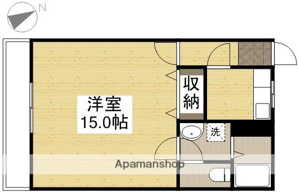 ブールバール(1K/1階)の間取り写真