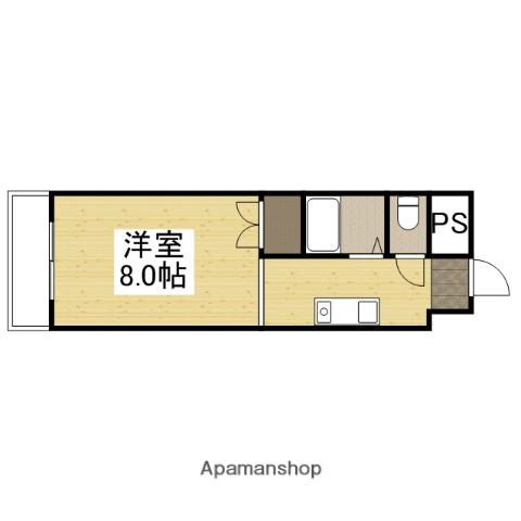 アークハイツ倉敷(1K/2階)の間取り写真