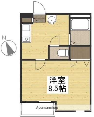 TAKEYARIハイツⅡ(1K/2階)の間取り写真