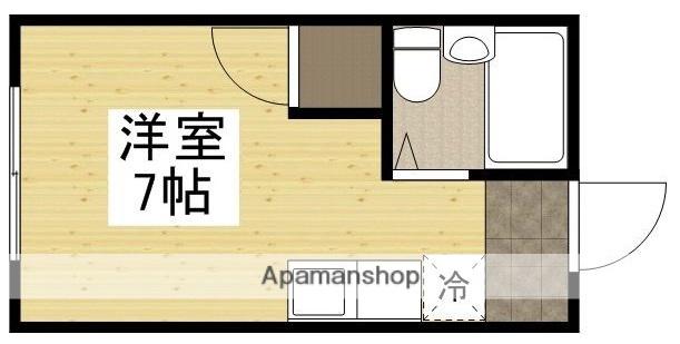 シャルマンファイブ(ワンルーム/2階)の間取り写真