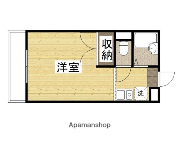 ソレイユ(ワンルーム/1階)の間取り写真