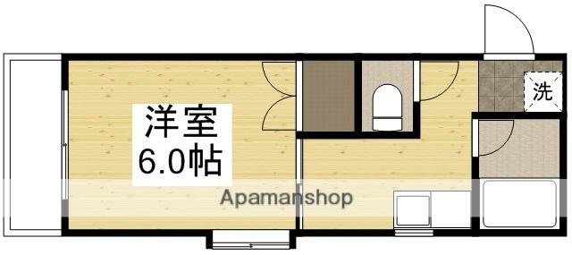 ブライトライツ くらしき(1K/5階)の間取り写真