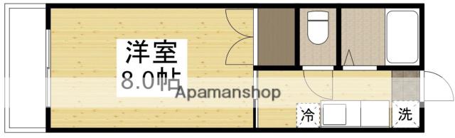 プレアール老松町Ⅱ(1K/1階)の間取り写真