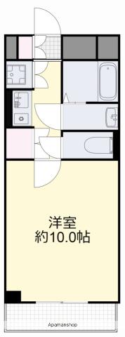 シティーガーデンオオヤマ(1K/6階)の間取り写真