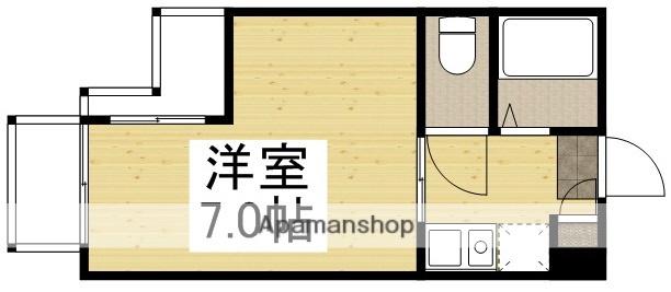 フィオーレ上東Ⅰ(1K/2階)の間取り写真