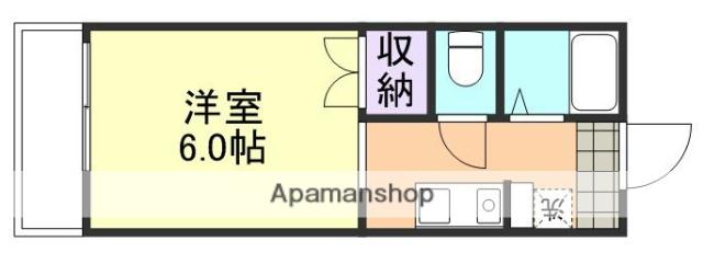 VICTORY HEIGHTS(ワンルーム/1階)の間取り写真