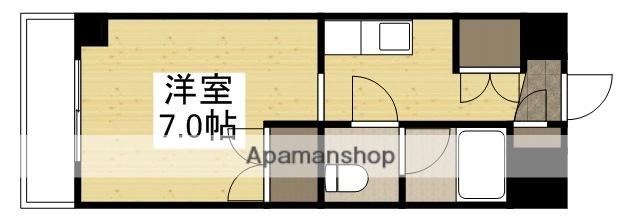 レファインド倉敷(ワンルーム/3階)の間取り写真