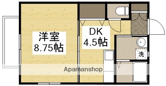 DEAR THE 3RD(1DK/1階)の間取り写真