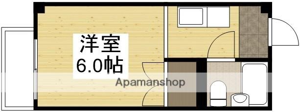 山長ビルC棟(ワンルーム/4階)の間取り写真