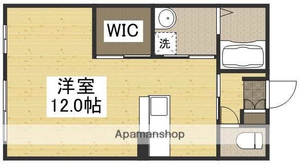 エスペランサA棟(ワンルーム/1階)の間取り写真