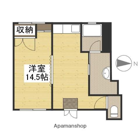 山陽本線 倉敷駅 徒歩19分 1階建 築33年(ワンルーム)の間取り写真