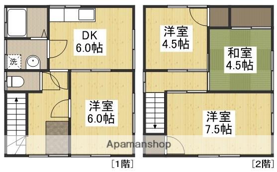 水島臨海鉄道 福井駅(岡山) 徒歩5分 2階建 築31年(4DK)の間取り写真