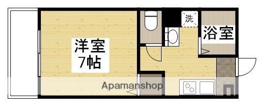 STELLA BASE(1K/2階)の間取り写真