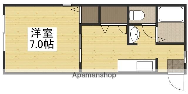 ファースト(1DK/2階)の間取り写真