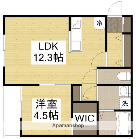 セリスコート(1LDK/1階)の間取り写真