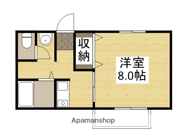 ドミール小野(1K/1階)の間取り写真