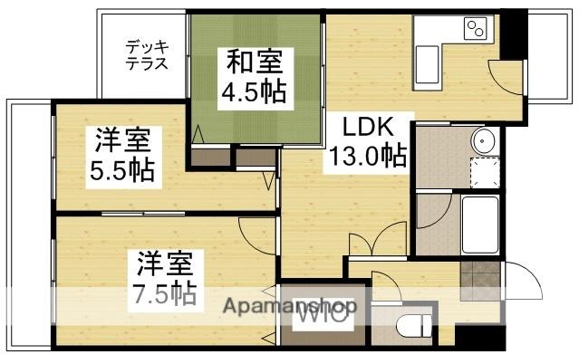 ラクール庭瀬(3LDK/2階)の間取り写真