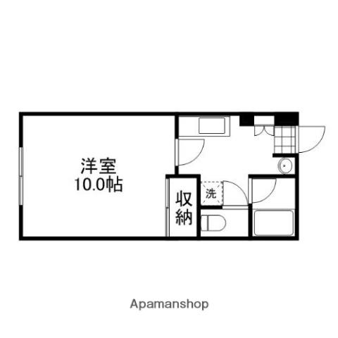 グリーンメディカ(1K/1階)の間取り写真