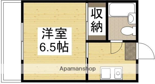 ドゥリーム浜(1K/2階)の間取り写真