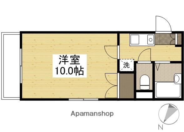 北村ビルSEED21 B棟 (1K/4階)の間取り写真