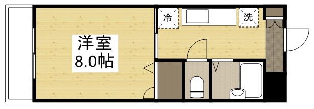 エスペランサ津島(1K/10階)の間取り写真