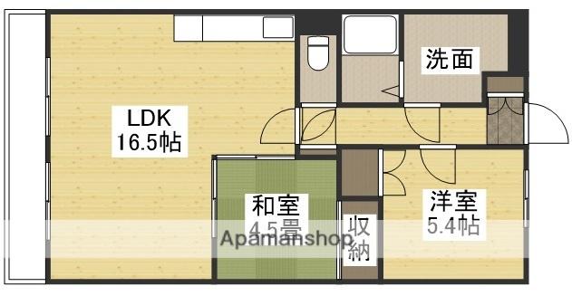 ネクスト倉田 西館(2LDK/7階)の間取り写真