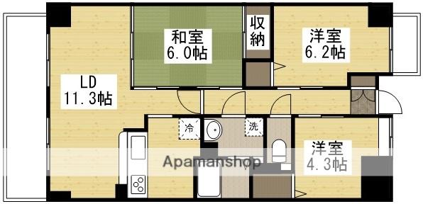 フィオーレ(3LDK/2階)の間取り写真