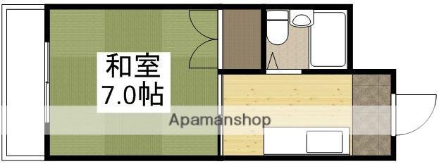 富田町共同ビル(1K/2階)の間取り写真