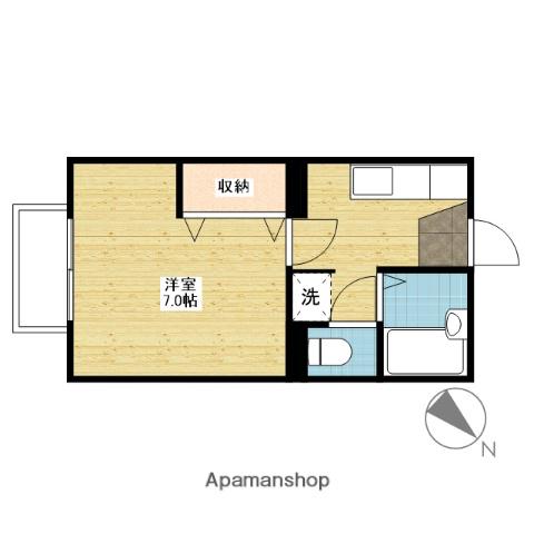シャイン117(1K/1階)の間取り写真