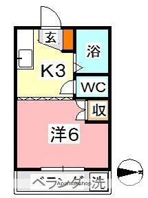 エクセレントハイム95(ワンルーム/2階)の間取り写真