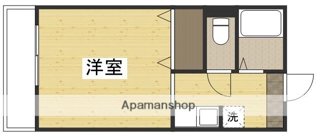 ウェーブレジデンス今村公園(ワンルーム/2階)の間取り写真