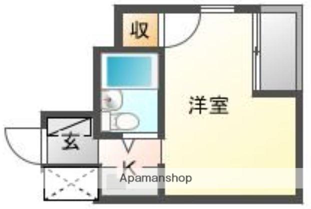 アルファ清心町Ⅱ(ワンルーム/6階)の間取り写真