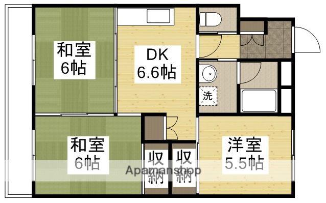 ル・グラン豊成(3DK/3階)の間取り写真