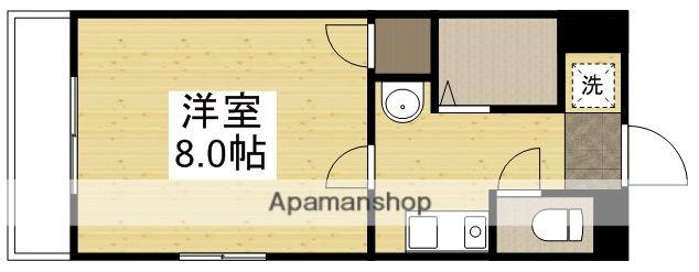 アレグリア内山下(1K/10階)の間取り写真