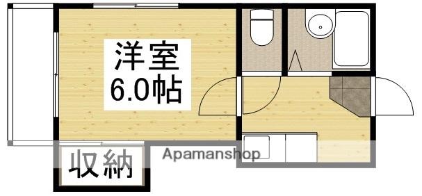 BRUNO浜1(1K/2階)の間取り写真