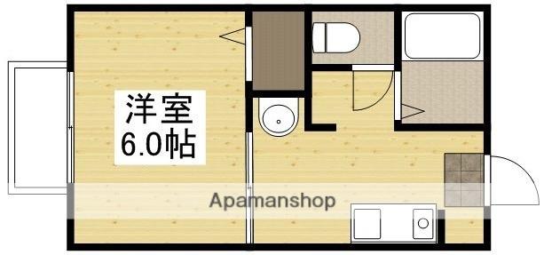 オリシス(1K/1階)の間取り写真