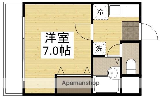 CASANUAGE(1K/3階)の間取り写真